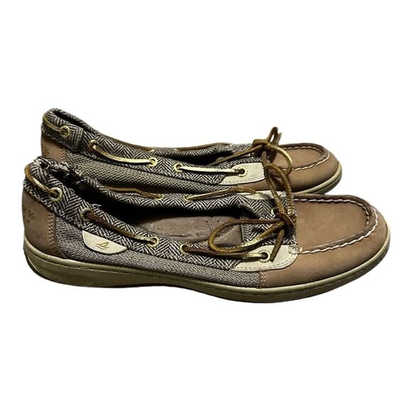 SPERRY TOPSIDER FOR WOMEN: ANGELFISH HERINGBONE BOAT SHOE
Women Linen size 9.5M - Picture 4 of 10
